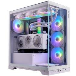 Gabinete Mid Tower Xpg Invader X 5 Fan Argb Vidrio Templado White
