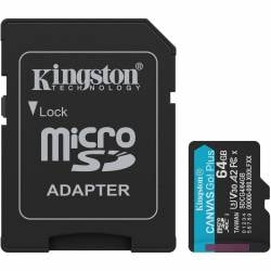 Memoria MicroSd 64 Gb Canvas Go Plus Gen4 Kingston 4k
