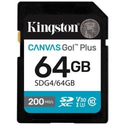 Memoria SD 64 Gb Canvas Go Plus Gen4 Kingston 4k
