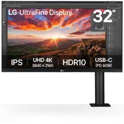 Monitor Led 32" LG 4K Ergo Ultrafino 60Hz 5Ms 32UN880K-B