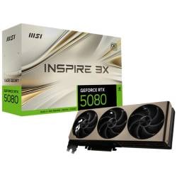 Placa De Video GeForce RTX 5080 16Gb Msi Inspire 3X Oc