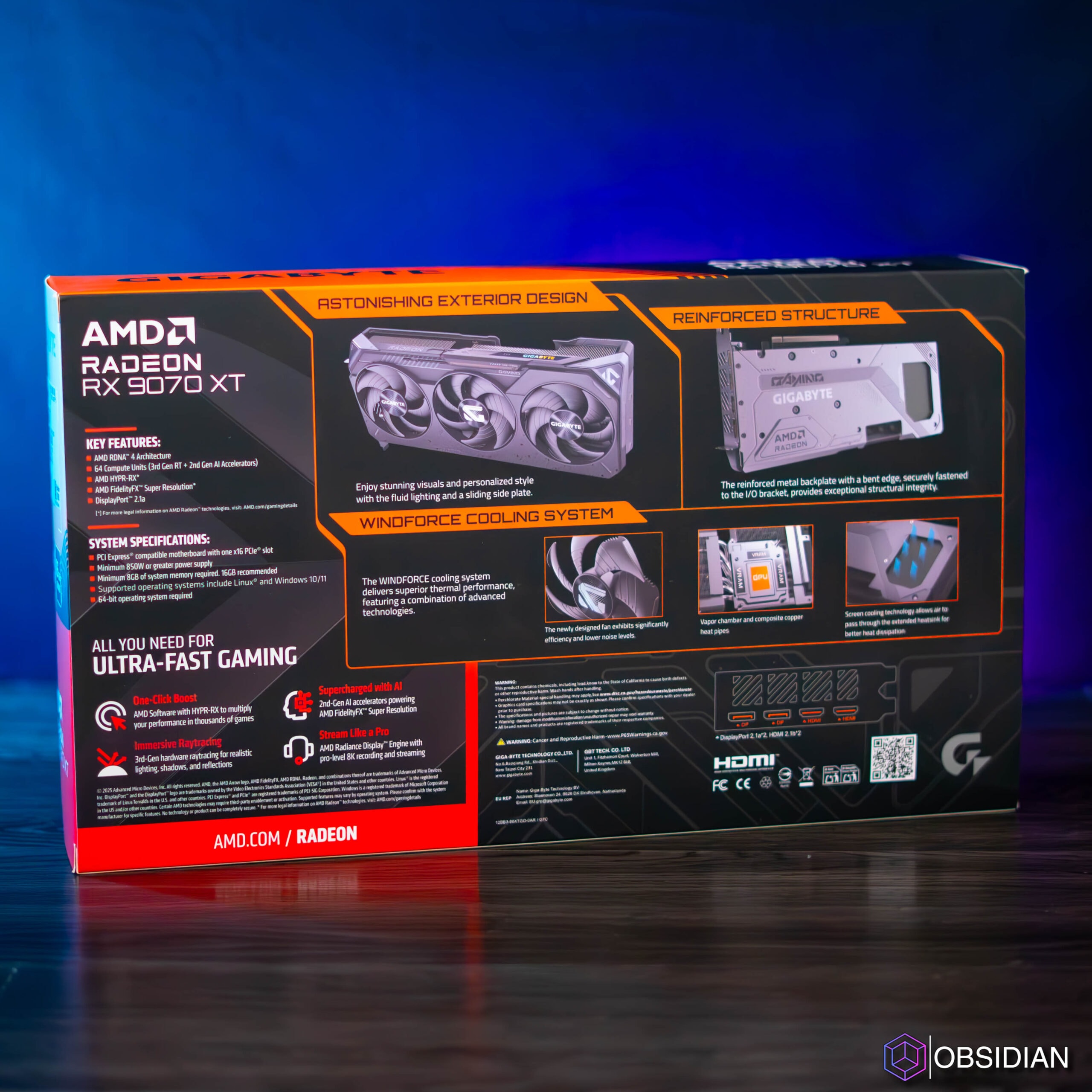 RX 9070XT 16GB GIGABYTE GAMING OC ICE