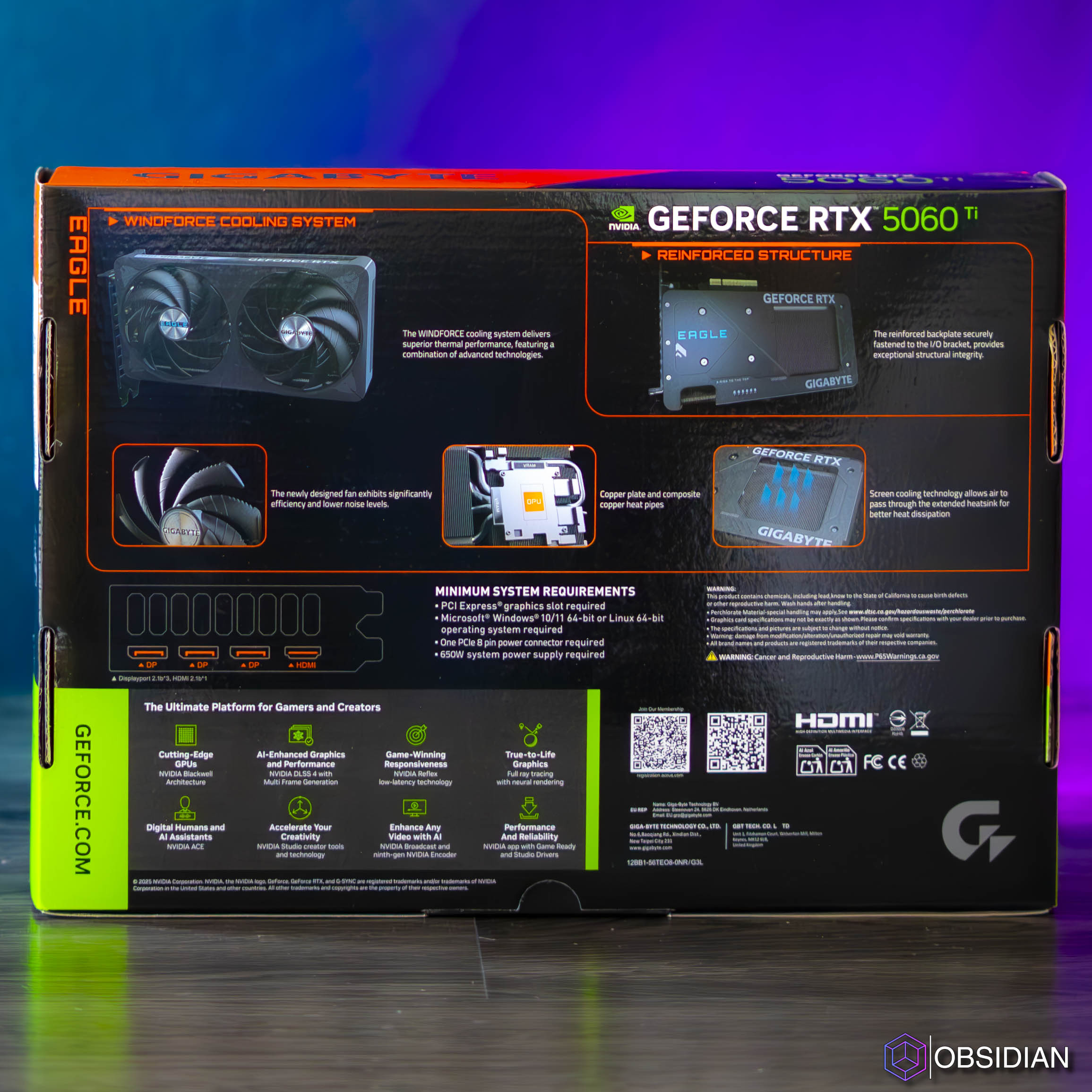 RTX 5060TI 8GB GIGABYTE EAGLE OC