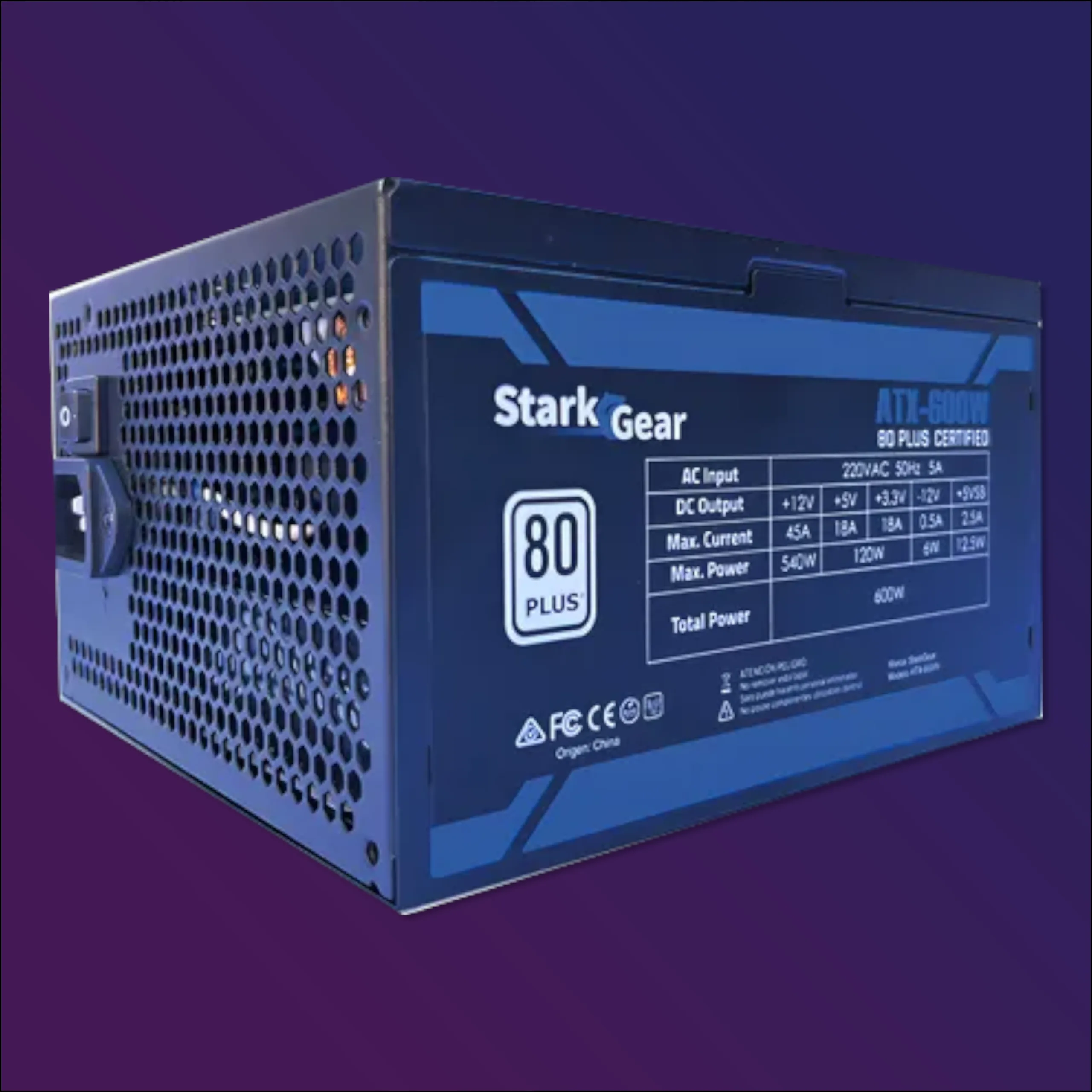 FUENTE STARKGEAR 600W 80+