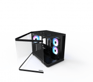 GABINETE GAMER RAIDMAX INFINITA I630 BLACK ATX FISHTANK CURVED GLASS ARGB