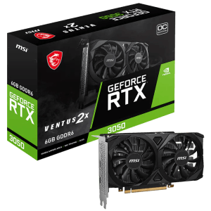 GPU MSI GeForce RTX 3050 Ventus X2 OC 6Gb DDR6