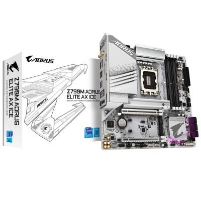 GIGABYTE PLACA Z790M AORUS ELITE AX ICE