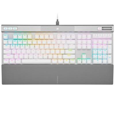 CORSAIR TECLADO K70 PRO WHITE OPX SILVER RGB CH-910951A-NA