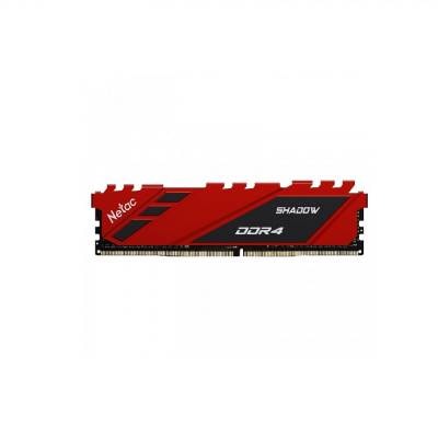 NETAC MEMORIA SHADOW 8GB DDR4 PC3200 RED NTSDD4P32SP-08R