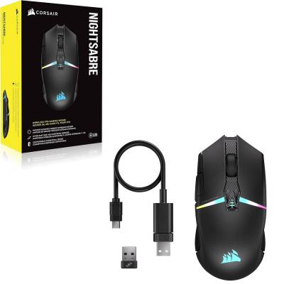CORSAIR MOUSE NIGHTSABRE WL-BLK-RGB CH-931B011-NA