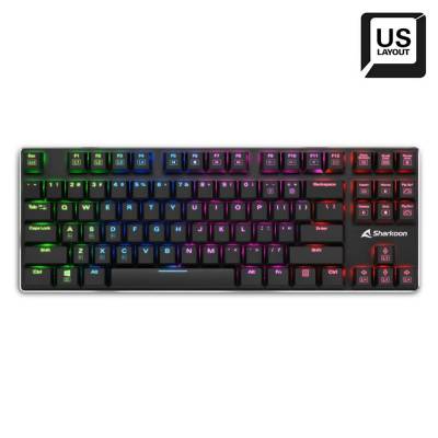 SHARKOON TECLADO PUREWRITER TKL RGB RED US BLACK 4044951021505