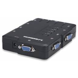 KVM PARA 4 PC C/AUDIO MANHATTAN (VGA Y USB)