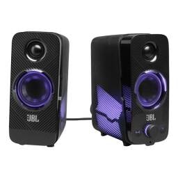 JBL Quantum Duo - Altavoces - para PC - inalámbrico - Bluetooth - 20 vatios (Total) - 2 vías - negro