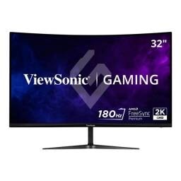 ViewSonic VX3218C-2K - Monitor LED - gaming - curvado - 32" (31.5" visible) - 2560 x 1440 QHD @ 180 Hz - MVA - 250 cd/m²