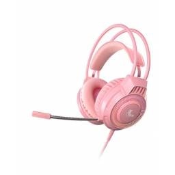 Xtech - XTH-564 - Headset - Para Computer / Para Game console - Wired - 3.5mm+USB Pink