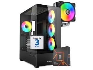 PC Gamer AMD Ryzen 5 7600x (6 Núcleos) - Video RTX 5060 8Gb - RAM 32Gb - 1Tb - Win11 Pro Español
