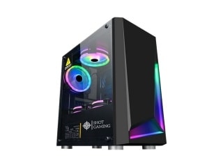Gabinete Gamer Shot Gaming 8192 Rgb Atx Con Lateral De Vidrio Templado