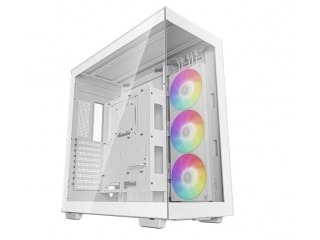 Gabinete DEEPCOOL CH780 + 3 Fanes 140mm Unidos en 420mm Blanco