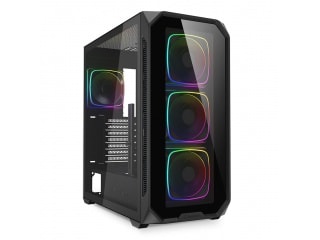 Gabinete Gamer SHARKOON AK5G RGB + 4 Fanes 120mm ARGB Hub 4 Port