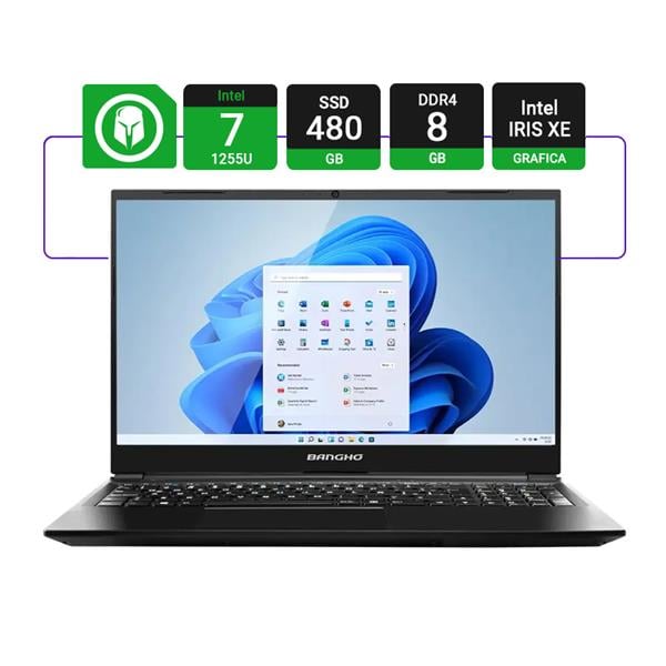 Outlet - Notebook Bangho Max L5 I7 15.6" Intel I7 1255u 8gb Ram 480gb Nvme Free Dos