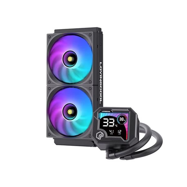 Cpu Water Cooler Lovingcool 240mm Ak-B240-03 - Argb - Black