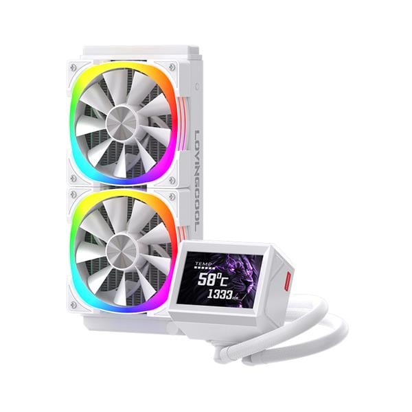 Cpu Water Cooler Lovingcool 240mm Dp-W240-02 - Argb - White
