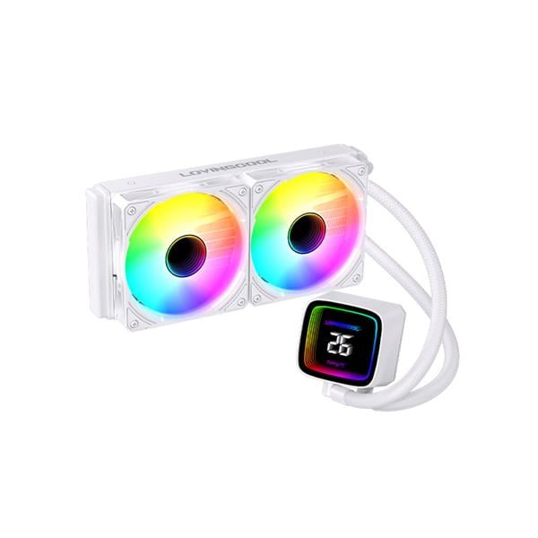 Cpu Water Cooler Lovingcool 240mm Hk-W240-02 - Argb - White